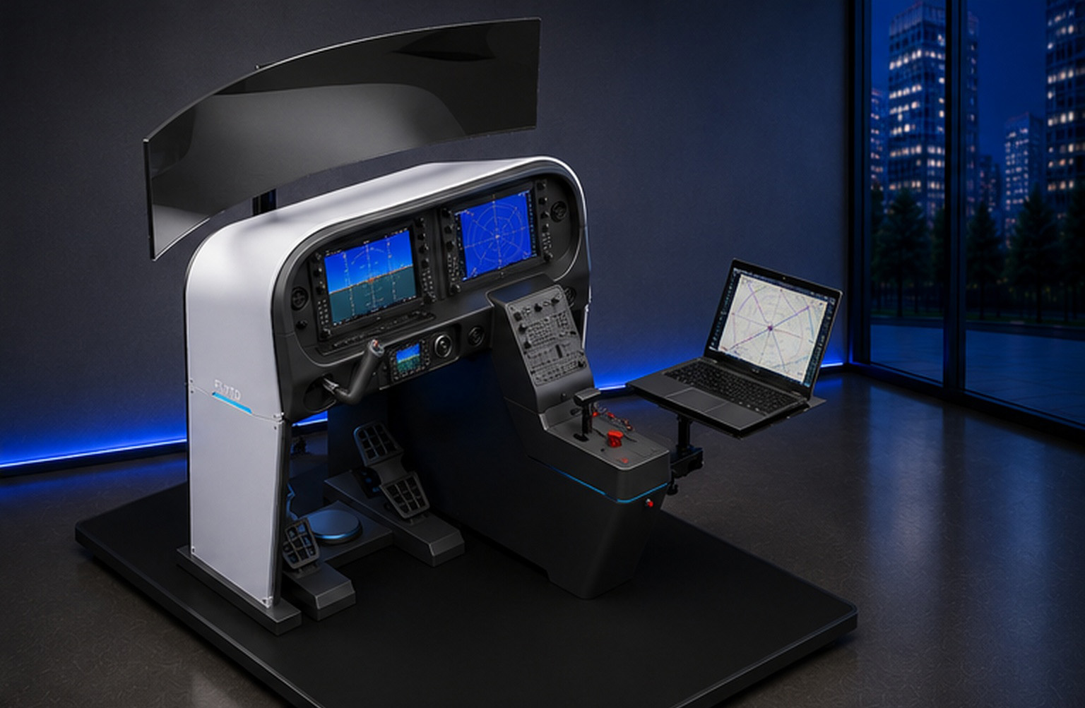 Side-Yoke Flight-Control Environment